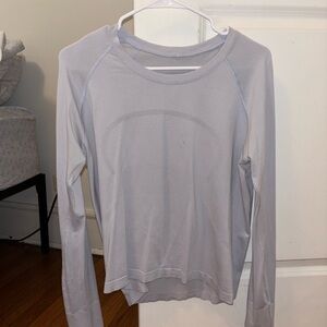 lululemon lavender color long sleeve swiftly tech